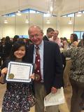 Russell Morris with Tuyen Nguyen, Westmont High School