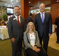 SILVAR President Chris Isaacson, President-elect Karen Trolan and Executive Officer Paul Cardus