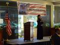 Lehua Greenman, chair of the Membership Committee and Charitable Foundation trustee, welcomes everyone.