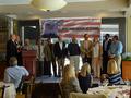 Recognizing U.S. veterans present and thanking them for their service.
