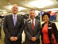Paul Cardus and Chris Isaacson with AREAA SV President Atsuko Yube