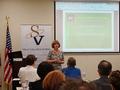 Anita Rodal, international liaison with AFEX (Associated Foreign Exchange) and president of SBPI Services, Inc., was Tuesday's Sponsor of the Day.
