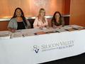 SILVAR staff greeted members at the registration table. Left to right: Hilda Ena, Jilka Pollack and Jake Terry