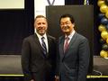 SILVAR President Chris Isaacson with Dr. Yun.
