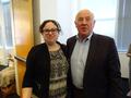 Government Affairs Director Jessica Epstein and Jim Massey, LGR Chair for Menlo Park/Atherton District.