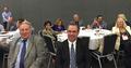 Gene Lentz and Jim Pojda at the C.A.R. Board of Directors meeting.