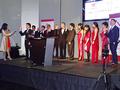 AREAA SV 2016 leadership is sworn in by Carmen Chong, AREAA National's past chair.
