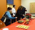 Chinese delicacies were served after the program.