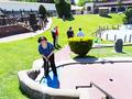Even SILVAR Government Affairs Director Jessica Epstein at fun at the mini golf course.