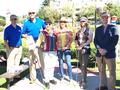 YPN players pose at the last hole.