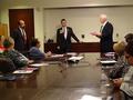 REALTORS&reg; meet with Senator Jerry Hill.