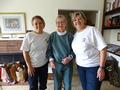 Nicolette Rodman and Mary Kay Groth pose with a 93-year-old Los Gatos senior homeowner.
