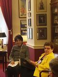 Federal Political Coordinator Carole Feldstein with U.S. Representative Anna Eshoo