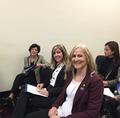 Waiting for Congressman Mike Honda are Denise Welsh, Kathryn Tomaino and Karen Trolan.