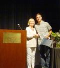 SILVAR REALTOR&reg; Susan Sweeley presents the Silicon Valley REALTORS&reg; Charitable Foundation scholarship award to Bailey Thayer, graduating senior from Los Altos High School.