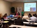 Day 3 of SILVAR's CIPS Institute: Sponsor of the Day Anita Rodal, international liaison with AFEX (Associated Foreign Exchange) and president of SBPI Services, Inc., answers questions from students.