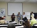 In this session, students formed groups noting pros and cons of life in Silicon Valley.