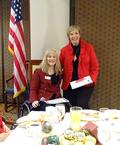SILVAR President Karen Trolan with treasurer Phyllis Carmichael