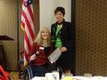 Karen Trolan with President-elect Denise Welsh