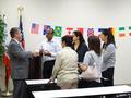 At the end of the program, members continued to chat with Schulz and ask questions.