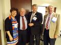 President Denise Welsh and President-elect Bill Moody with Kevin Cole and Dave Tonna
