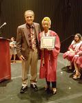 Moise Nahouraii with scholarship recipient Meryem Esa, Fremont High School