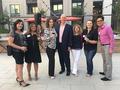 SILVAR members Tracey McNeely with Legacy Real Estate, Margie Tabel with Tabel Construction & Design and SILVAR Executive Officer Paul Cardus are pictured here with members of the Mountain View business community.