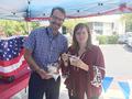 Cupertino/Sunnyvale District David Hunt enjoyed ice cream with his daughter.
