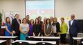 CIPS students pose with instructor David Wyant and wife Patsy with Tess Crescini (third from left) SILVAR Global Business Council Chair.