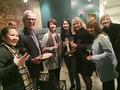 Left to right are Young Jacob, David Hobson, Rebecca Johnson, Suman Khalon, Lori Sharp, Davena Gentry and Karen Fryling