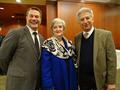 California Association of REALTORS&reg; (C.A.R.) 2013 President Don Faught, SAMCAR Executivce Officer Alane Gilbrech, PRDS Committee Chair David Zigal