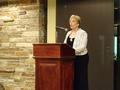 Phyllis Carmichael delivers the Inspiration Message.