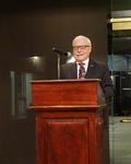 Bill Moody addresses members and guests.