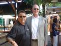 Alain Pinel Realtors VP and regional Manager Jeff Barnett pictured here with SILVAR Executive Officer Paul Cardus. APR had three teams participating - APR Balck, Gold and White.