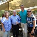 SILVAR President Bill Moody and Cupertino-Sunnyvale District Chair Jeff Bell flanked by organizers Janet Witkin (far left) and Mary Combes (far right).
