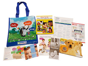 The Kit contains information like the book What to Do When Your Child Gets Sick; parenting brochures and DVDs; and Puppy and Friends children's book. A $75 value!