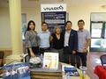 Greeters at the Vietnamese National Association of Real Estate Professionals (VNARP) table