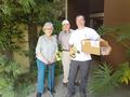 Jeff Beltramo with happy senior homeowners.