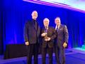 SILVAR Executive Officer Paul Cardus and President Bill Moody receive the DIAMOND award for Global Achievement from NAR Global Business and Alliances Committee Chair Mario Arriaga.