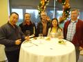 Referral Realty - Cupertino owner and broker Moise Nahouraii (second from left) joins members at the reception.