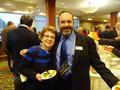Carole Feldstein, who is Federal Political Coordinator of Congresswoman Eshoo, with President-elect Alan Barbic