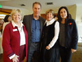 Past District Chair Mary Kay Groth and Carole Burnett with members.