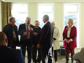 The gavel is passed from past District Chairs - Dennis Byron, David Tonna, Alan Barbic,