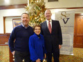 Past president Chris Isaacson, Carole Feldstein, who is Federal Political Coordinator for U.S. Representative Anna Eshoo, and Executive Officer Paul Cardus
