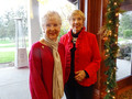 Judy Eliis with treasurer Phyllis Carmichael