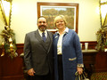2018 President-elect Alan Barbic with 2019 President-elect Mary Kay Groth