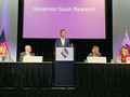 Newsom said, “Let us not forget that we're all better off when we're all better off.”