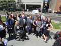 SILVAR members on their way to the joint luncheon.