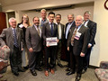 Karl Lee, Trisha Motter, SILVAR Pres. Alan Barbic, treasurer Jeff Bell, Low, SCCAOR Pres. Gustavo Gonzalez, David Tonna, Bill Moody, Kevin Cole