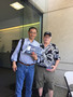 First winner of the Wheel of Fortune congratulated by SILVAR affiliate Richard Miller